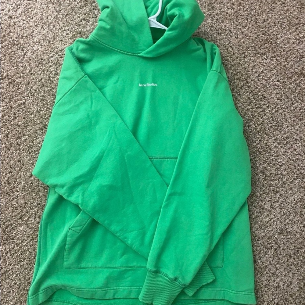 Acne Studios green hoodie